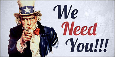 We Need You!!!